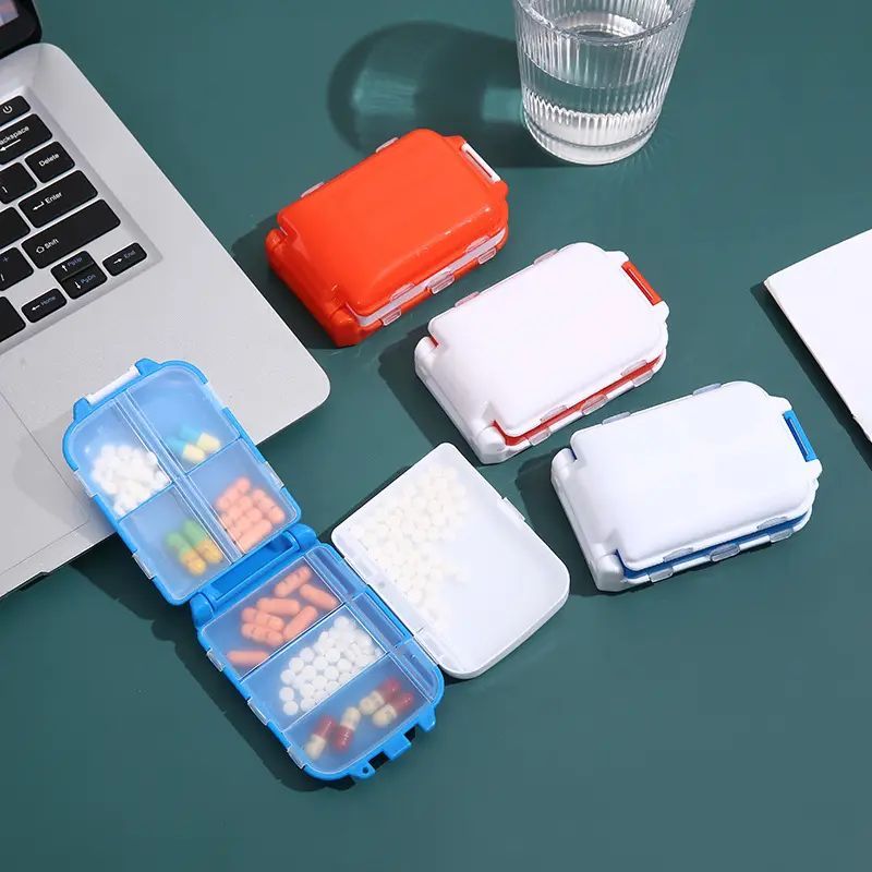 Travel pill organizer 3-pack